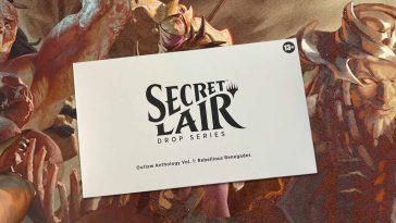 Busta di Secret Lair di Magic: the Gathering, contenente carte esclusive